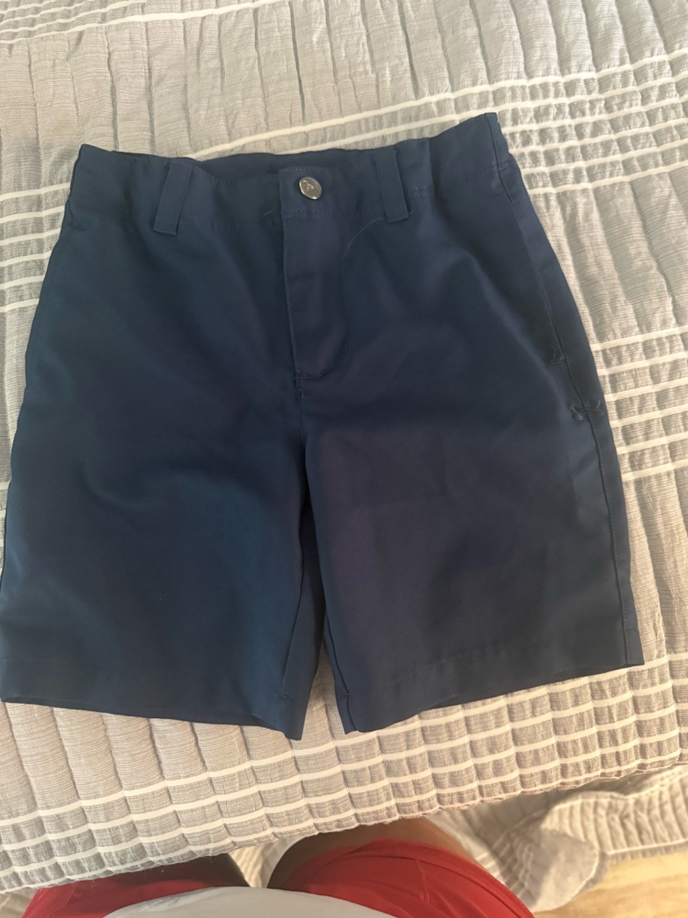 Under Armour Navy Flat-Front Performance Shorts